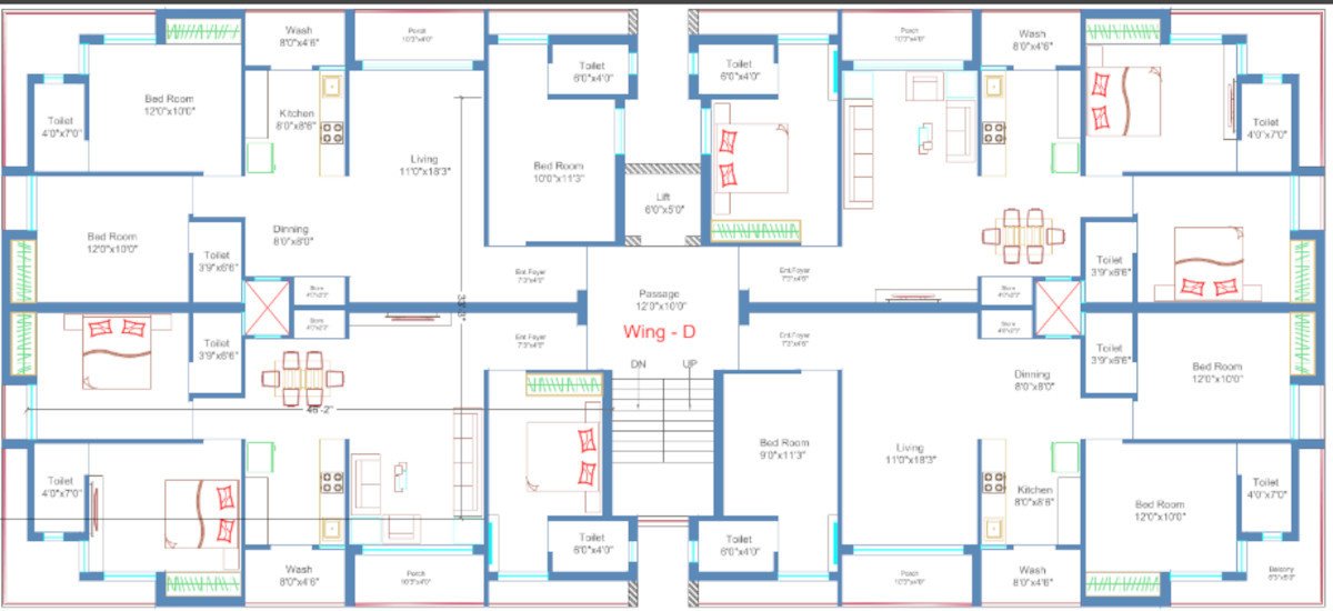  siddhi flats Tower D Cluster Plan