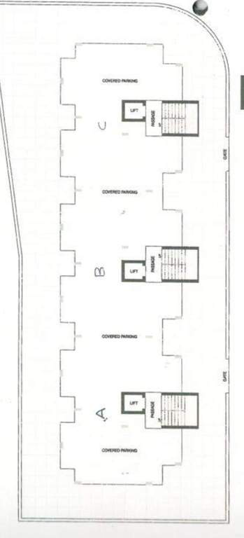 vikas hill view Tower A, B & C Cluster Plan for ground Floor