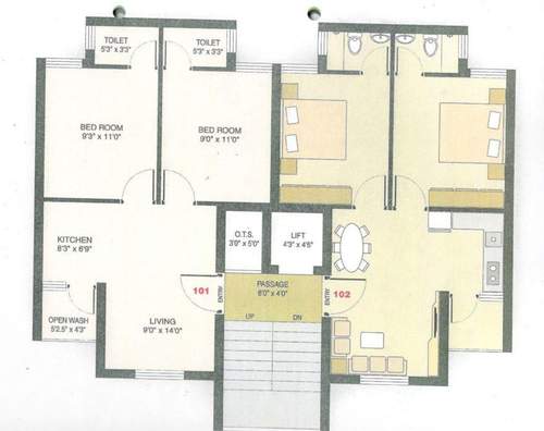 Tower A, B & C Cluster Plan from 1st to 4th Floor vikas-hill-view Tower A, B & C Cluster Plan from 1st to 4th Floor
