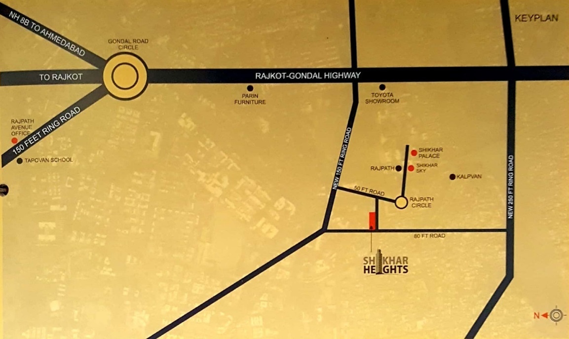  shikhar heights Location Plan