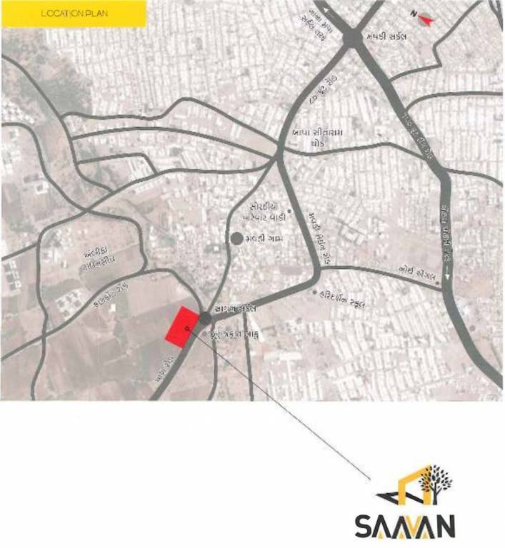  saavan bunglows Location Plan