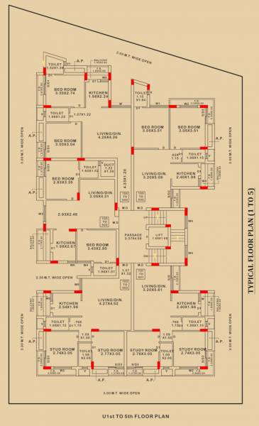 Sunrise II Cluster Plan from 1st to 5th Floor ll Sunrise II Cluster Plan from 1st to 5th Floor