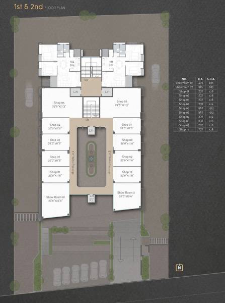 Tower A Cluster Plan from 1st to 2nd Floor apricus Tower A Cluster Plan from 1st to 2nd Floor