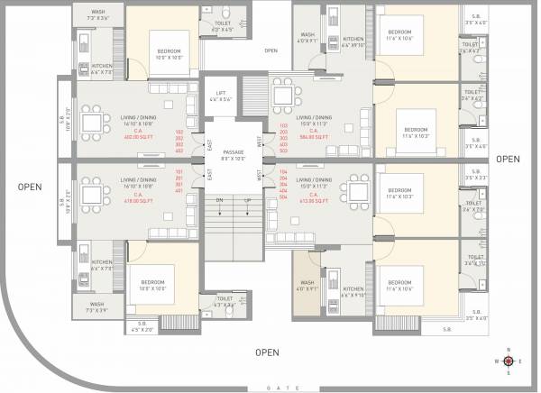  arcade-2 Arcade 2 Cluster Plan From 1st To 4th Floor