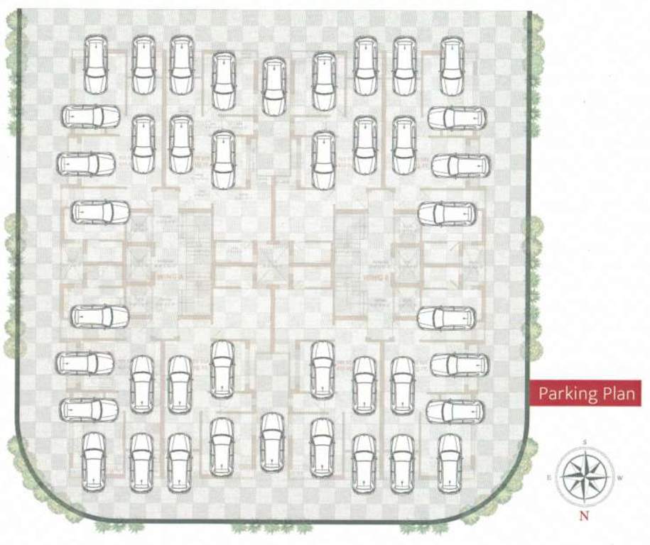  aangan Wing A & B Cluster Plan from Ground Floor