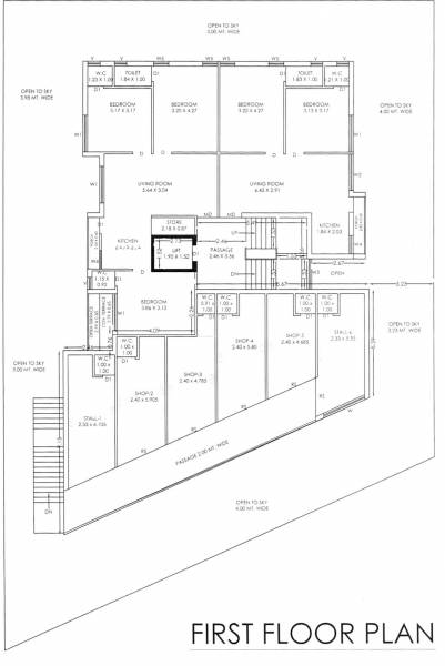  kalash-2 Kalash 2 Cluster Plan from 1st to 8th Floor