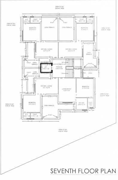  kalash-2 Kalash 2 Cluster Plan from 7th to 8th Floor