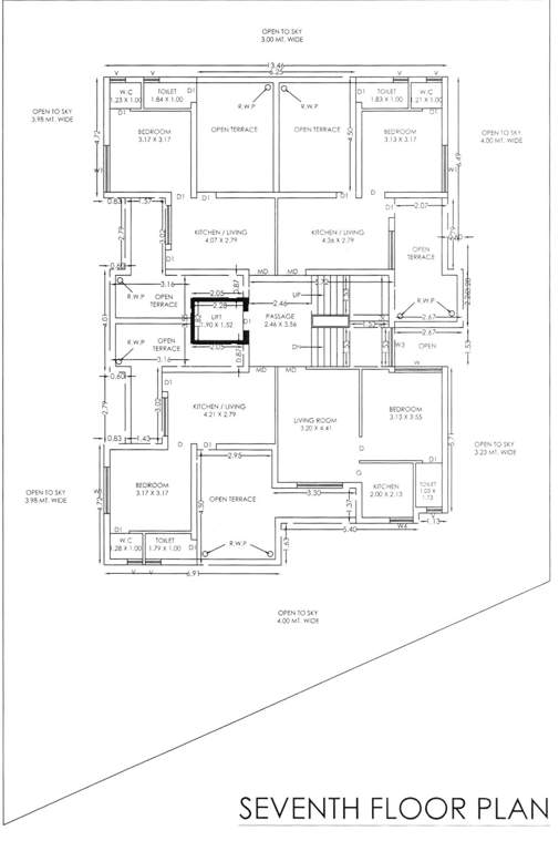  kalash 2 Kalash 2 Cluster Plan from 7th to 8th Floor