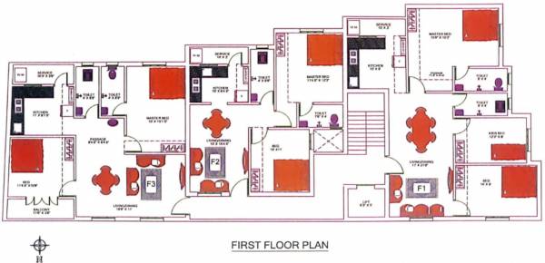  sai-samrat The Congate Sai Samrat Cluster Plan for 1st Floor