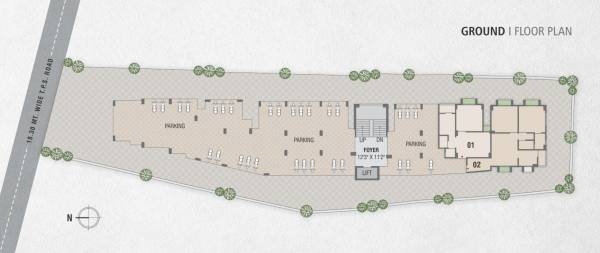  om-sai-apartments Om Sai Ground Cluster Plan