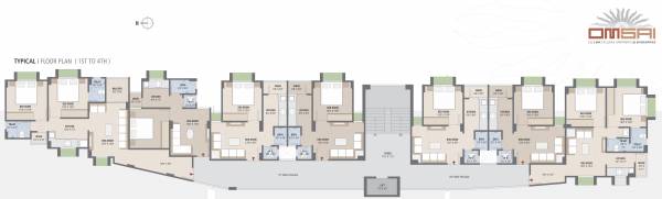  om-sai-apartments Om Sai Typical Cluster Plan