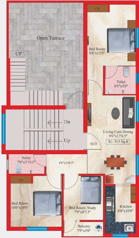  sai vandhanam Sai Vandhanam Cluster Plan for 2nd Floor