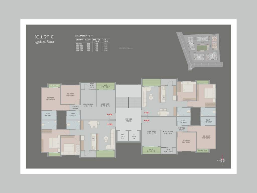  pancham aristo Block A Cluster Plan