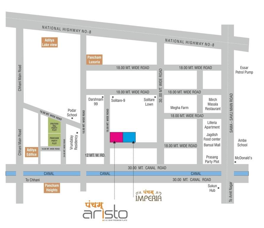  pancham aristo Location Plan