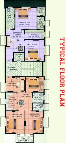  annapurna-tower Annapurna Tower Cluster Plan from 1st to 4th Floor