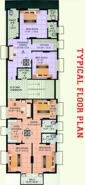 annapurna tower Annapurna Tower Cluster Plan from 1st to 4th Floor