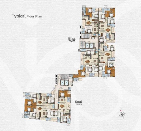  park-infinia Building No, 1 Cluster Plan