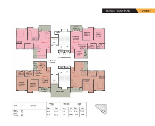  shangrila-phase-2 Tower F Refuge Cluster Plan