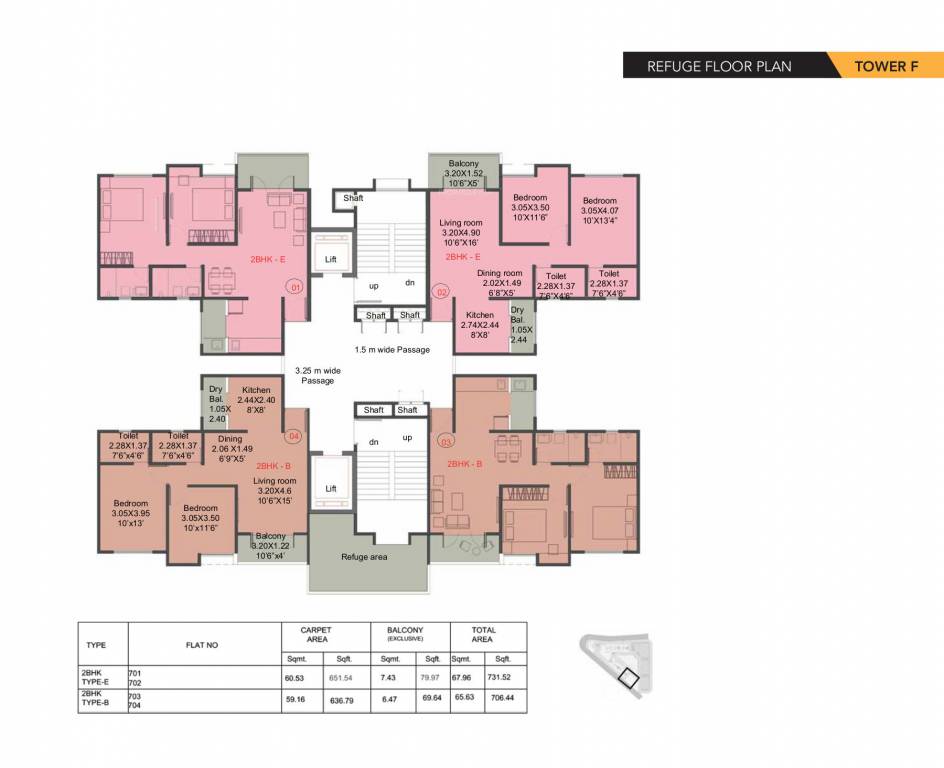  shangrila phase 2 Tower F Refuge Cluster Plan