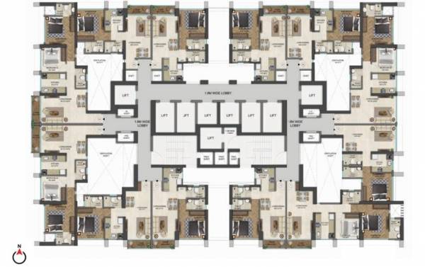  the-central-park A1 Cluster Plan