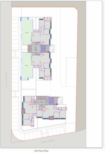  shlok-elysium Tower A And B Cluster Plan for 13th Floor