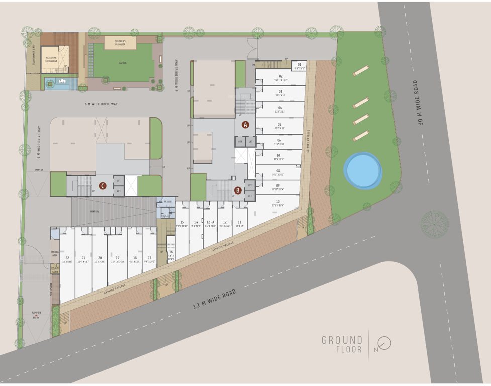  magnate luxuria Layout Plan
