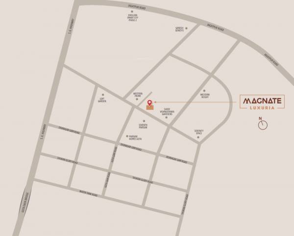  magnate-luxuria Location Plan