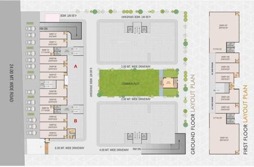  exotica A, B, C And D Cluster Plan from ground to 1st Floor
