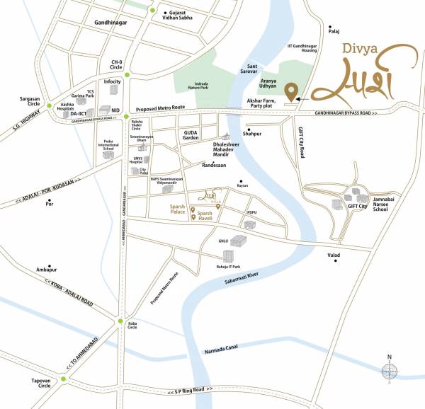 Location Plan divya-sparsh Location Plan