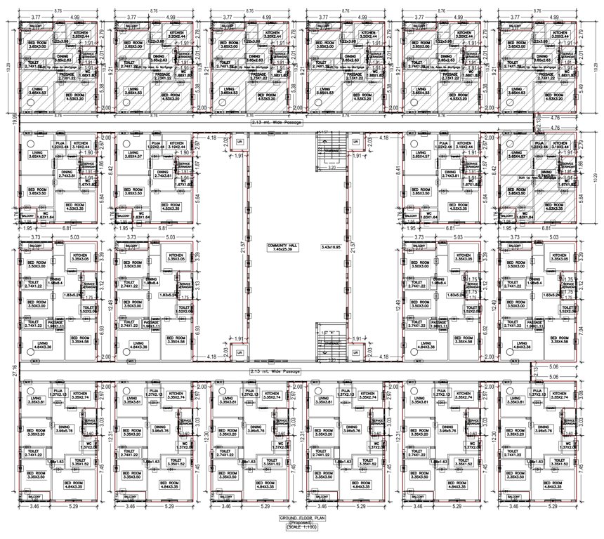  capital edge Cluster Plan for Ground Floor