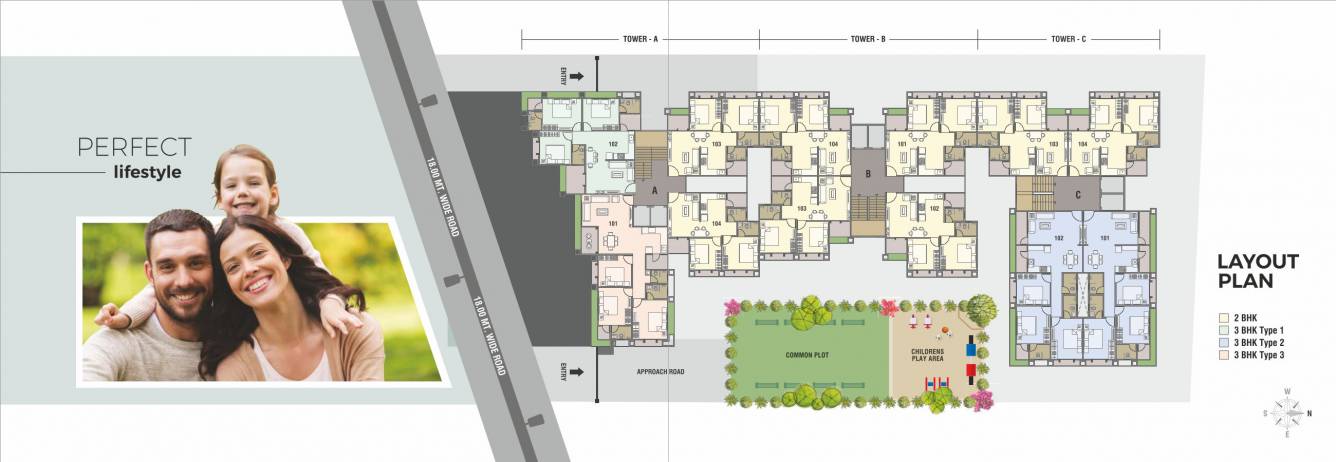  aashray greens Tower A Cluster Plan