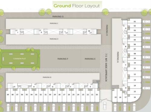  shree-siddheshwar-hillstone A To M Cluster Plan for ground Floor