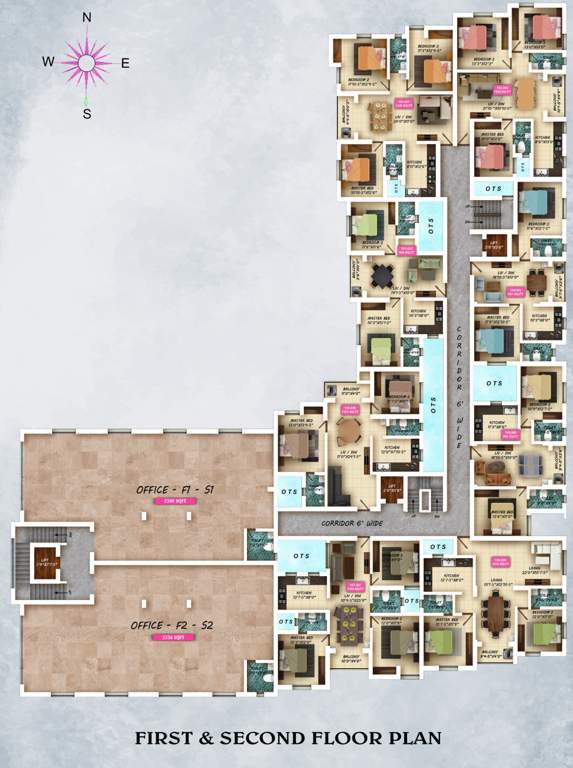  shyam samundara Shyam Samundara Cluster Plan From 1st To 2nd Floor