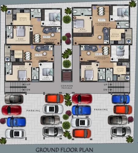  vijay-and-vinay Viva Vijay And Vinay Cluster Plan for ground Floor