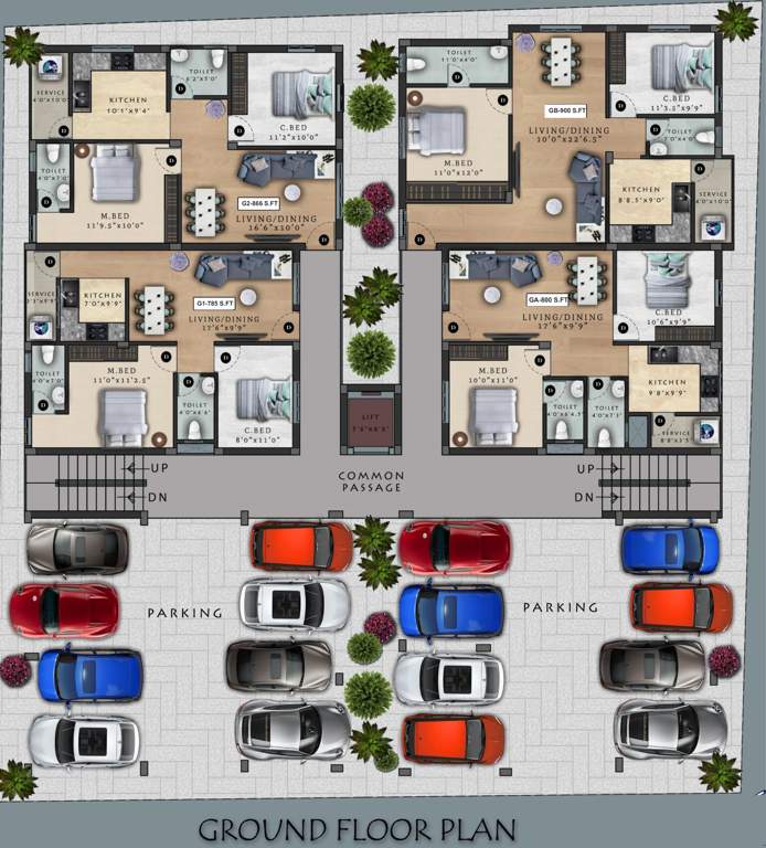  vijay and vinay Viva Vijay And Vinay Cluster Plan for ground Floor