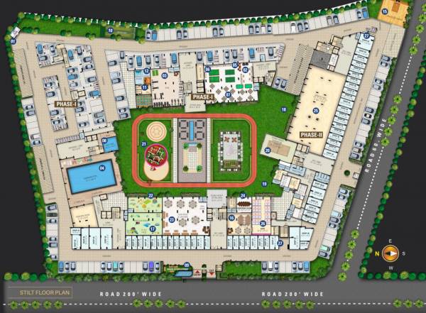  kings-court Tower 1 Cluster Plan