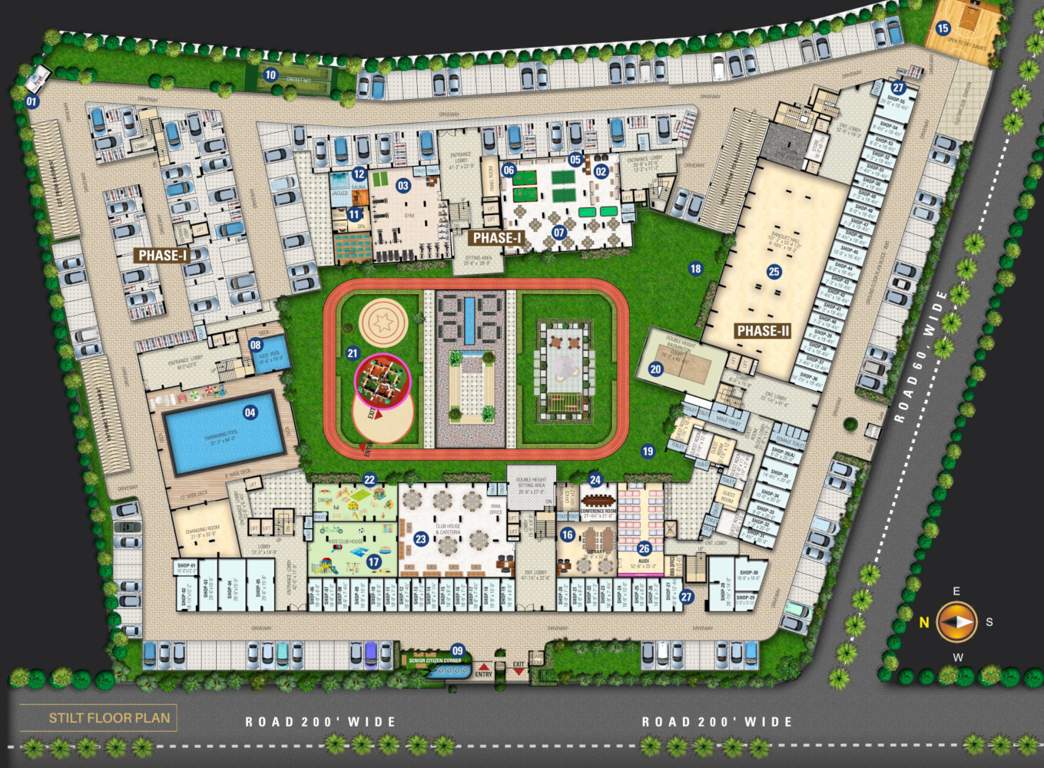  kings court Tower 1 Cluster Plan