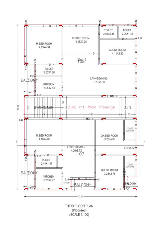  y n r arcade Y N R Arcade Cluster Plan from 3rd to 5th Floor