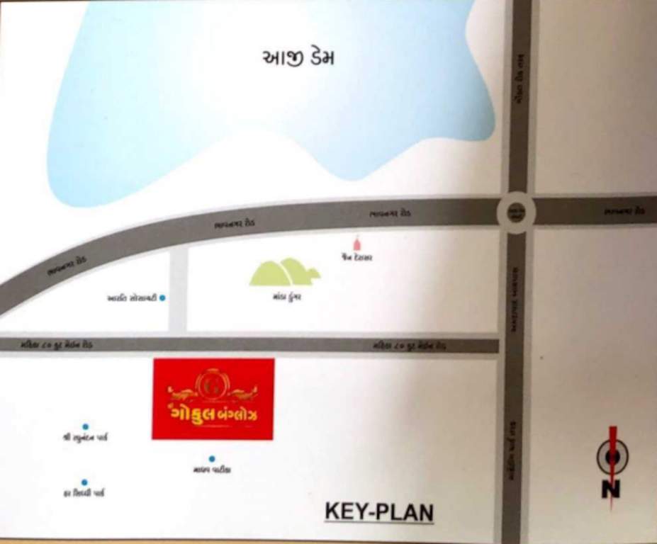  shri gokul bungalows Location Plan