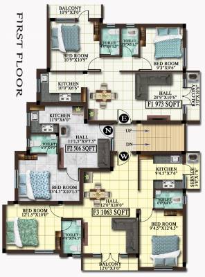  avni Avni Cluster Plan for 1st Floor