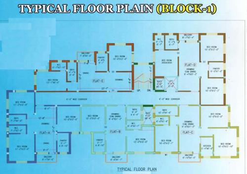 Bidisha Niketan Apartment Cluster Plan from 1st to 4th Floor apartment Bidisha Niketan Apartment Cluster Plan from 1st to 4th Floor