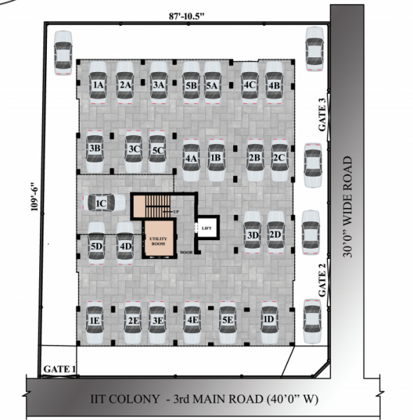  sree-guru-prakriti Tower 1 Cluster Plan
