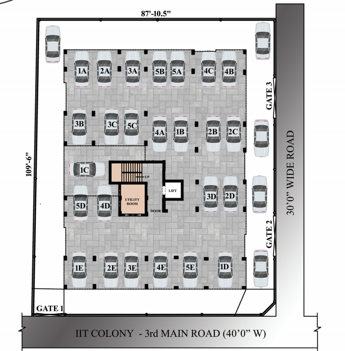  sree guru prakriti Tower 1 Cluster Plan
