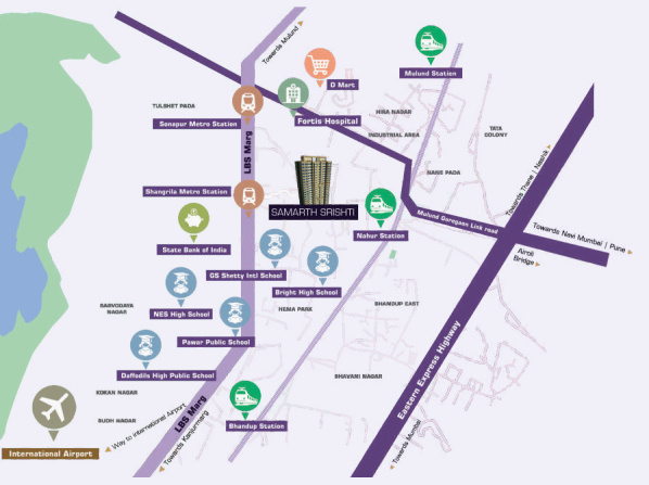  samarth-srishti-phase-2-wing-a Location Plan