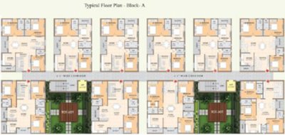  pinewoods Block A Cluster Plan from 1st to 5th Floor