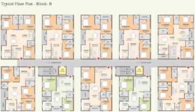  pinewoods Block B Cluster Plan from 1st to 5th Floor