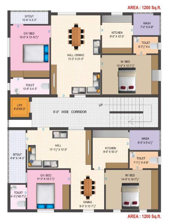 nidhyanidhi enclave Nidhyanidhi Enclave Cluster Plan From 1st To 5th Floor