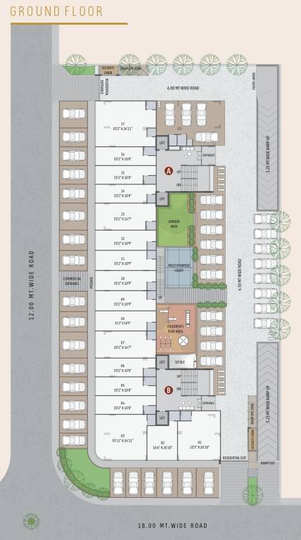  aaditya one Aaditya One Cluster Plan for ground Floor