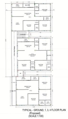  vemuri-residency Vemuri Residency Cluster Plan from 1st to 5th Floor