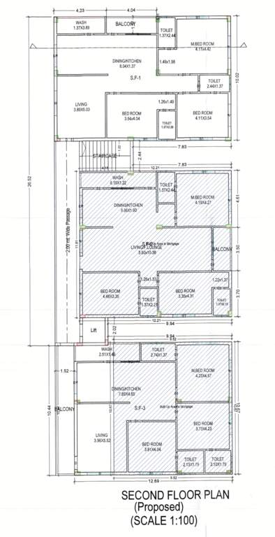  vemuri residency Vemuri Residency Cluster Plan from 2nd to 5th Floor
